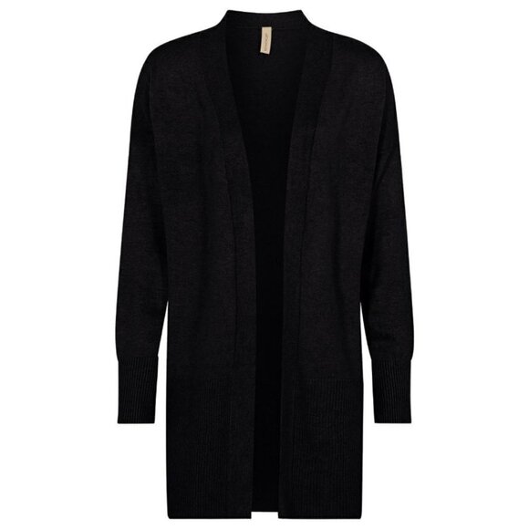 NWT SOYA CONCEPT Dollie 523 Black Open Cardigan - Picture 1 of 2